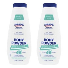 Ammens Medicated Powder Shower Fresh 11 oz Pack of 2 
