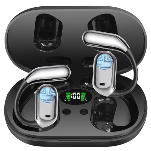 Open Ear Bluetooth Earbuds YYK-Q16 60Hrs Wireless Black