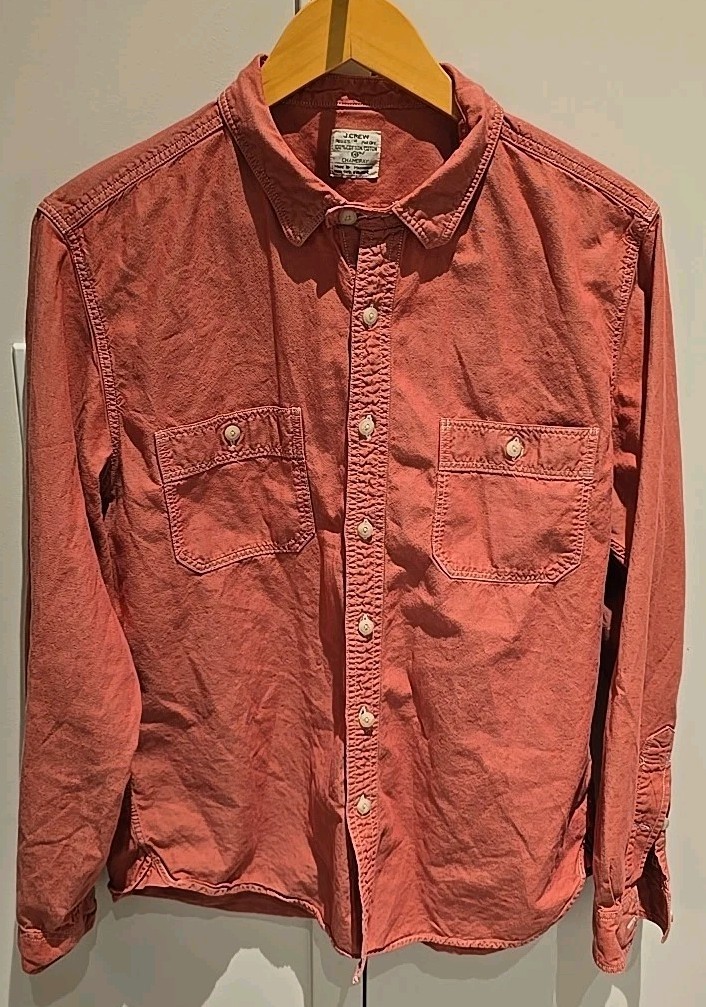 J Crew Chambray Button Down Two Front Pockets Shi… - image 2