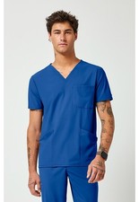 Cherokee PURSUIT Scrubs Men's 3-Pocket V-Neck Top IN651A ROYN Royal Free Ship