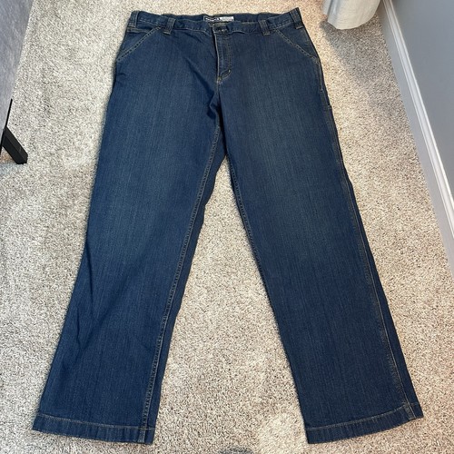 Carhartt Relaxed Fit Carpenter Jeans 40x32 Workwear Utility Denim Pants - Picture 2 of 7