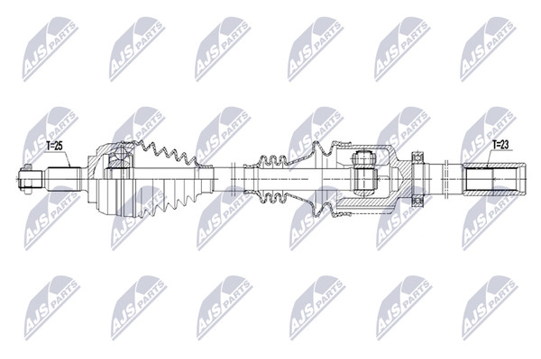 NTY Antriebswelle NPW-RE-260 FüR Renault ScÉNic 2 JM0 Megane Coupé EM0 LM0 BM0-image