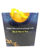 New Queen Sz 6 pc 1800 Thread Count Sheet Set Hypoallergenic Dark Grey NiB