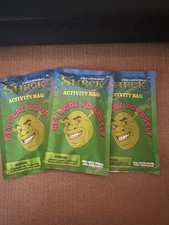 Shrek activity bags set of 3 new Shrek coloring pages, stickers crayons new