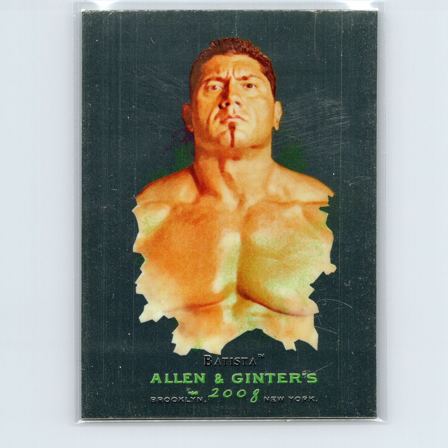2008 Topps Chrome Heritage III WWE Batista #2 Allen & Ginter Superstars