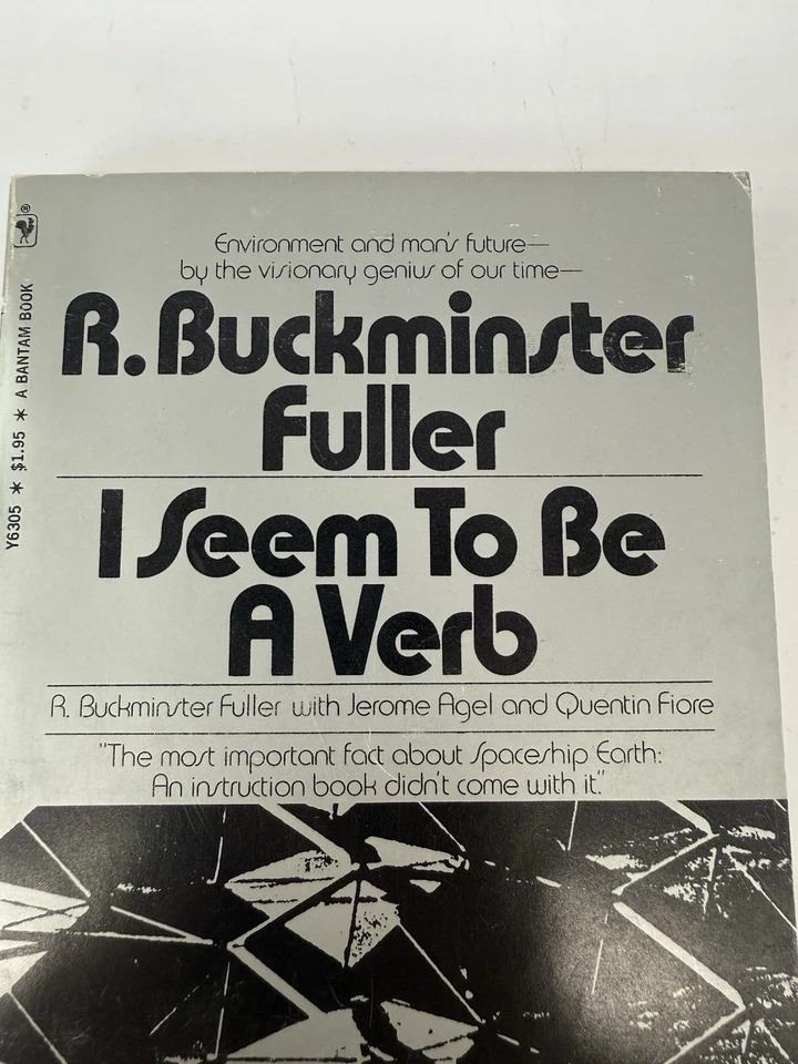 Vintage 1970 “I Seem to Be a Verb” by R Buckminster Fuller Bantam Books - Image 2 of 4