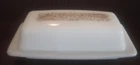 Pyrex Woodland Pattern Butter Dish with Lid Vintage No Chips Or Cracks #72-b