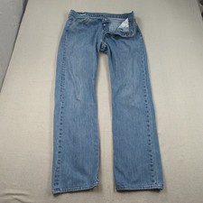 Levis 501 Jeans Mens 36x34 Blue Button Fly Classic American Western