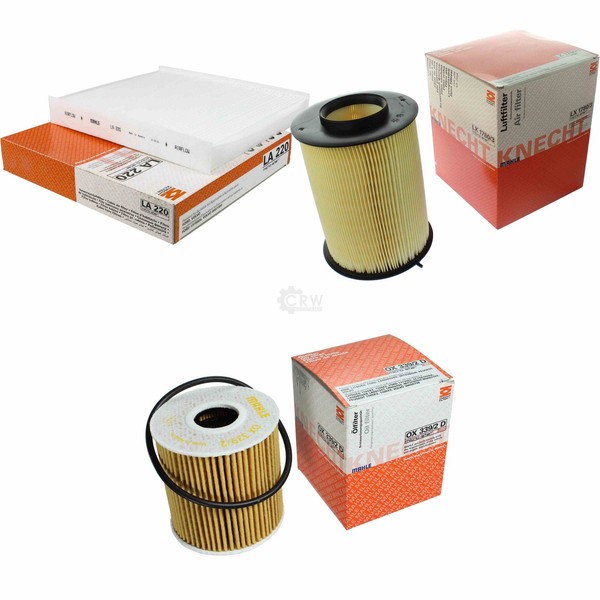 Mahle / Knecht Innenraumfilter LA 220 Luftfilter LX 1780/3 ÖLfilter OX 339/2D-image