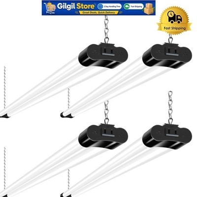 High-Performance Linkable LED Shop Light - 4 Pack, 5000K, 42W -  Certified