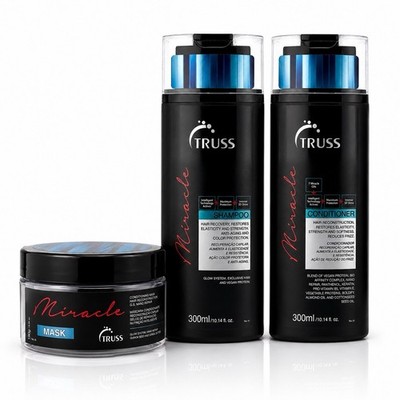 TRUSS Miracle Shampoo and Conditioner Set Bundle with Hair Mask