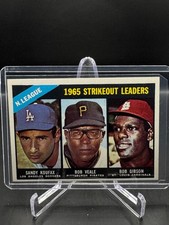 1966 TOPPS!  SANDY KOUFAX!  BOB VEALE!  BOB GIBSON!  #225  NM-MT!