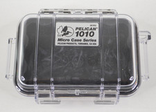 Pelican 1010 Micro Case Series Clear w/ Black Rubber Insert for Camera, iPod