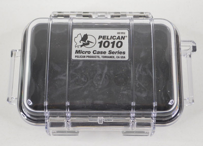 Pelican 1010 Micro Case Series Clear w/ Black Rubber Insert for Camera, iPod