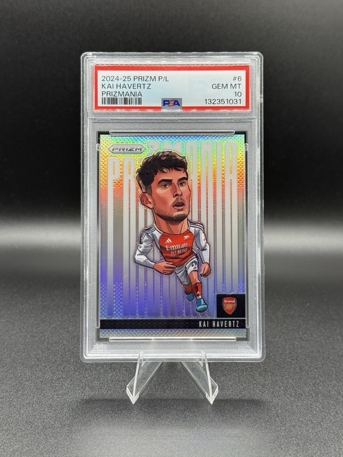 2024-25 Panini Prizm Premier League Kai Havertz Prizmania 💎 PSA 10 💎 Arsenal