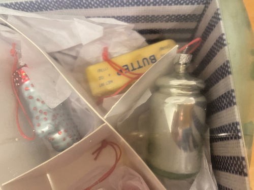 Cody Foster Baking Ornament Set 6 NIB Retro Kitchen Chef Holiday Foodie Gift Box - Picture 7 of 7