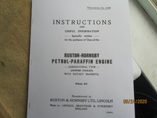 Ruston Hornsby Petrol Engine Instruction Manual
