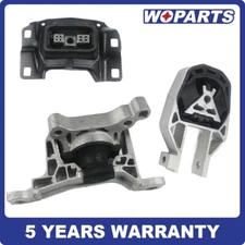 3PCS Motor AND Auto Trans Mount Set Fit For 2017-2019 Ford Escape 1.5L Turbo