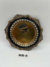Egyptian Etched & Engraved Copper Metal Vintage Plate Inlay