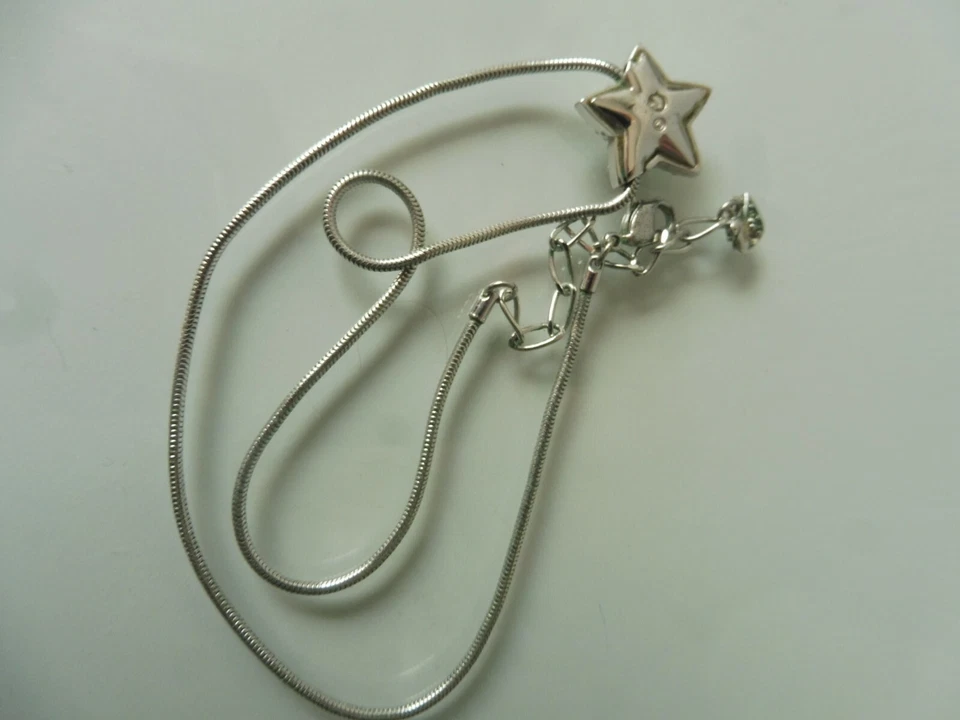 Hermosa, Vieja Cadena Con Colgante: ESTRELLA, SWAROVSKI! - Imagen 4 de 4