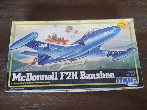 (OPEN BOX) SEE PICS* MCDONNELL F2H BANSHEE MODEL KIT (PL923)