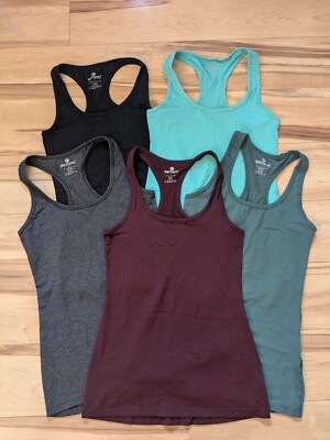 90 Degree By Reflex Power Flex Racerback Tank Top Lot Bundle Size Small S