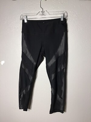 90 Degree By Reflex Interlink High Waist Pocket Capri Leggings Yoga Pants Size M