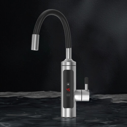 Electric Water Heater Touch Control Hot Cold Mixer Tap Kitchen Bathroom Supplies - Afbeelding 1 van 21