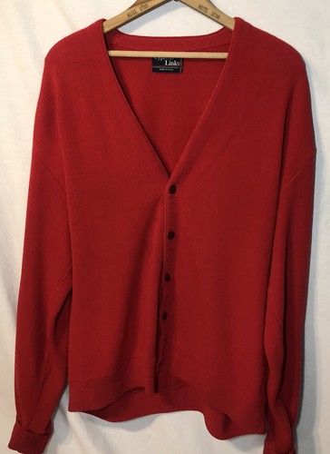Cardigan Sweater Golf Mens XL 