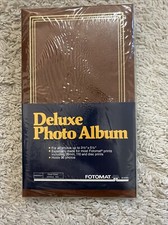 Pioneer Fotomat Deluxe Photo Album Saddle Tan Slip In Pocket New
