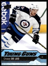 2016-17 Upper Deck Young Guns Chase De Leo Rookie Winnipeg Jets #485 R7