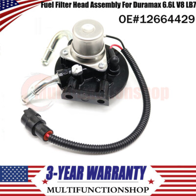 12664429 For Duramax 6.6L V8 LB7 2001 thru early 2004 Fuel Filter Head ...