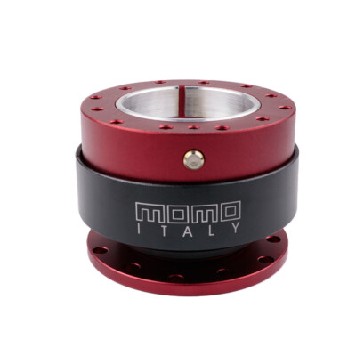 MOMO Universal Racing Steering Wheel Black Red Quick Release Adapter Boss Kit