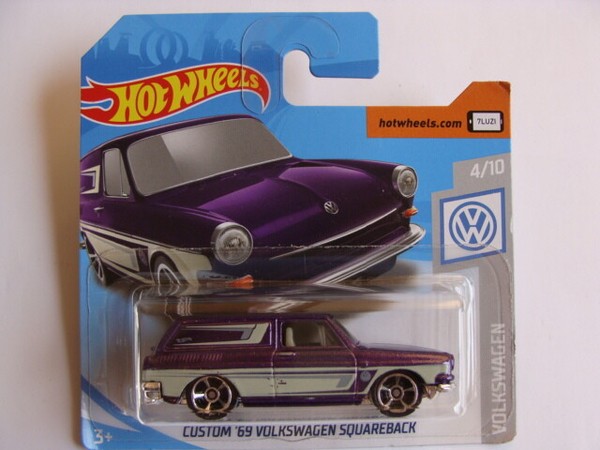 Hot Wheels Volkswagen Custom ´69 Squareback / 2019 Vw 4/10 Ovp Neu 1:64-image