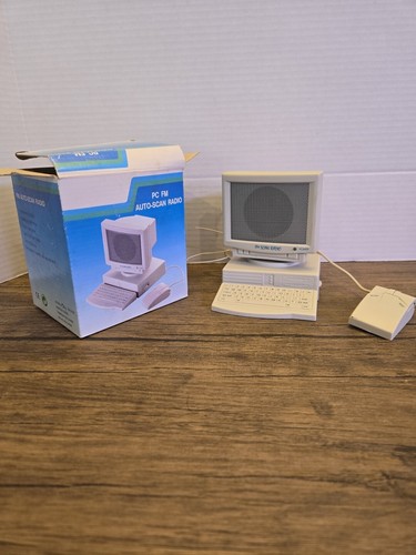 Vintage Mini PC FM Auto Scan Radio Computer Novelty | eBay