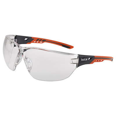 Bolle NESSPPSI Ness+ Platinum Clear Anti-Fog & Anti-Scratch Lens Safety Glasses