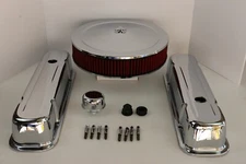 Pontiac Chrome Engine Dress Up Tall Valve Covers Washable Air Cleaner 350 455