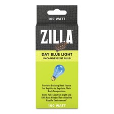 Free Shipping Zilla Incandescent Day Blue Light Reptile Bulb 100W 1 Unit 
