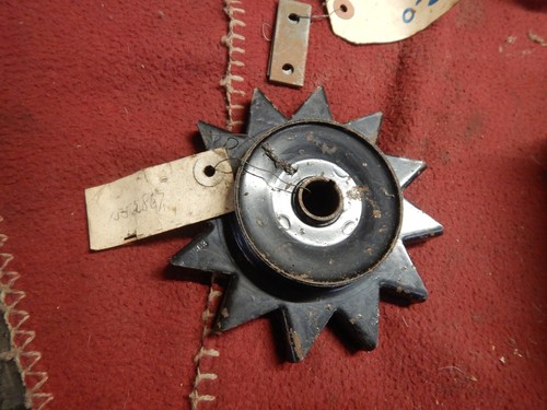 NOS STUDEBAKER GENERATOR PARTS LOT PULLEY FAN BACKER PLATE BRUSH HOLDER HAWK - Picture 5 of 11