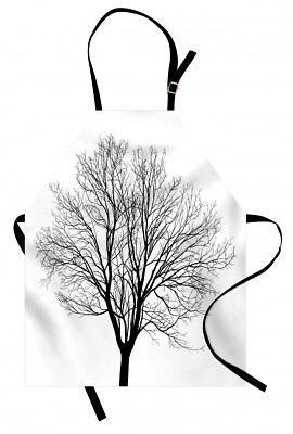 Schwarz und weiß Kochschürze Barren Maple Tree