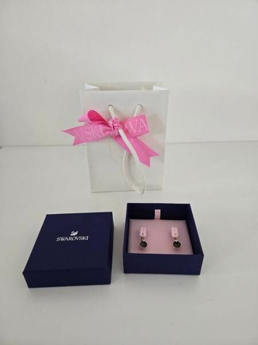 Swarovski Bella V Drop Earrings Grey, Rose Gold-Tone plated - Picture 5 of 10