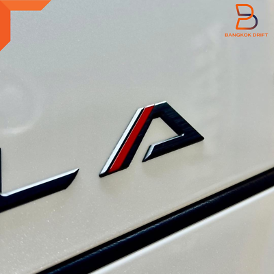 BLACK COROLLA CROSS HOOD 3D ACRYLIC LOGO EMBLEM LETTERS For TOYOTA