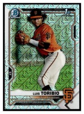 2021 Bowman Chrome Mega Box Prospects Refractors #BCP228 Luis Toribio 