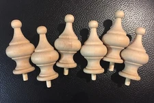 Antique Clock Parts- Finials ( Set Of 6 Pieces )