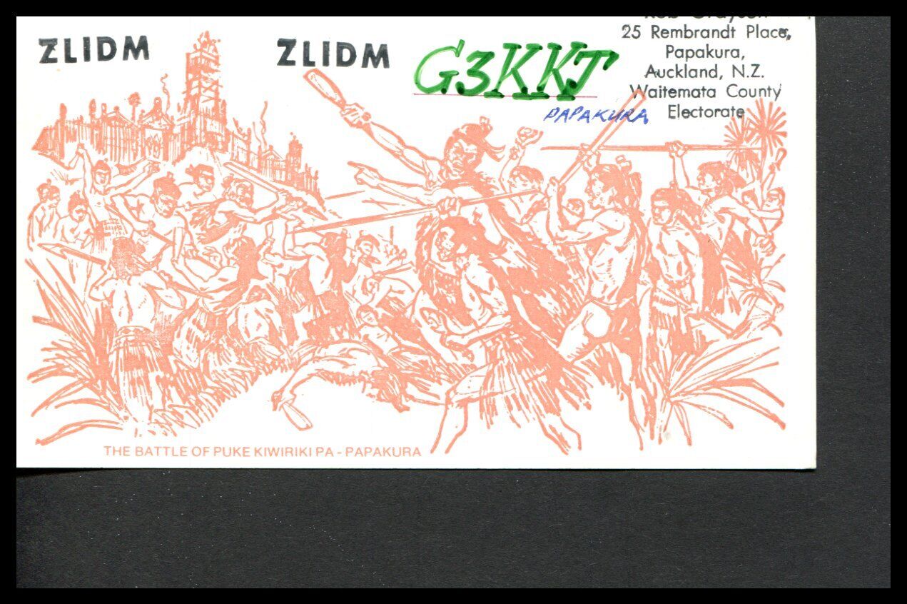1 x QSL Card Radio New Zealand ZL1DM - 1981 - Papakura ≠ Q153