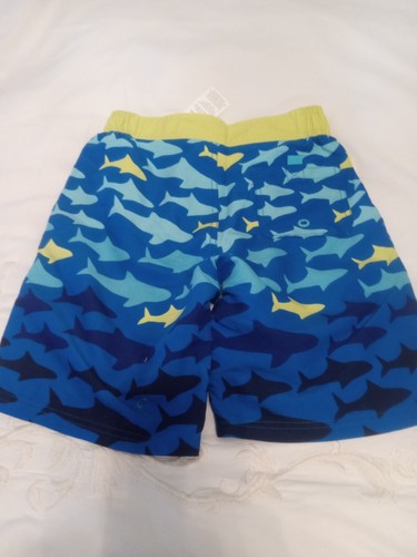 Boden boys new with tags swim board shorts size 11/12 fish/shark theme - Picture 8 of 8