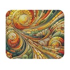 Mouse Pad (Rectangle) Orange Yellow Green Swirls and Lines Mosaic Design 3, Gift