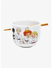 The Promised Neverland Group Ramen Bowl With Chopsticks