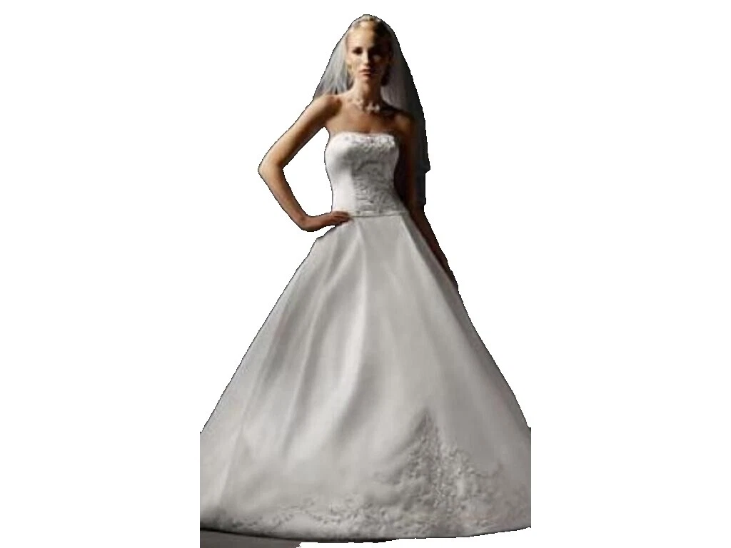 Embroidery 2 Women's Size Strapless Wedding Dresses