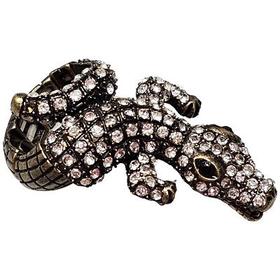 Stretch Ring Rhinestone Alligator Crocodile Lizard | eBay